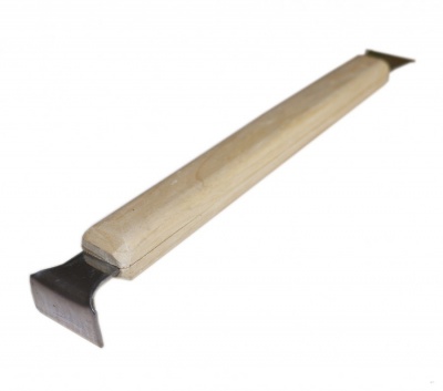 Hive tool 320mm, stainless steel, wooden handle
