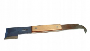 Hive tool 270mm, stainless steel, wooden handle