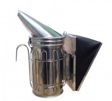 Stainless smoker with a removable bellow, with a barrier, rod Ø 2