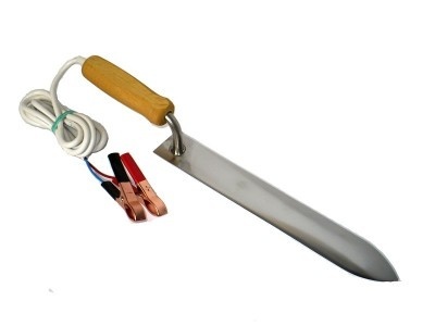 Uncapping knife (electric, stainless steel), 230 mm