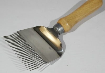 Uncapping fork -25 curved needles
